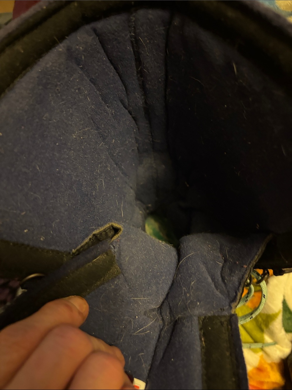The North Face Navy Quilted purple suede Winter Boots with Mint Lace thermoball - Picture 5 of 12